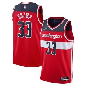 Nike Washington Wizards Kuzma #33 Jersey NBA Swingman Edition Red‎ Large NWT